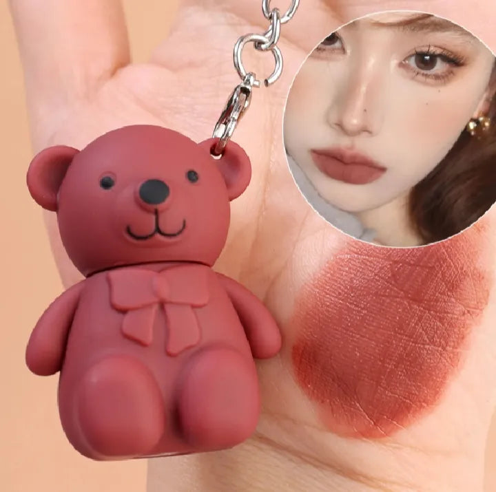 1 piece random color Teddy Bear Trendy LIP GLOSS MATTE
