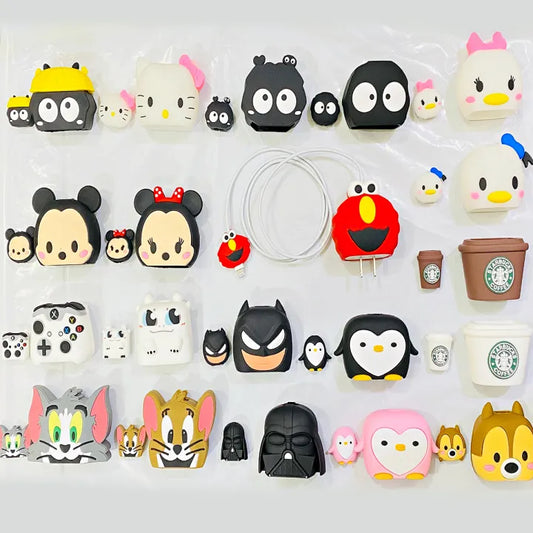 Protective 3D Silicone Covers for iPhone Chargers