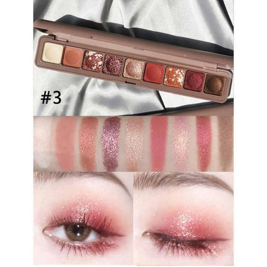 9 Colors Keyboard Eyeshadow Palette Pearly Matte Glitter Eyeshadow