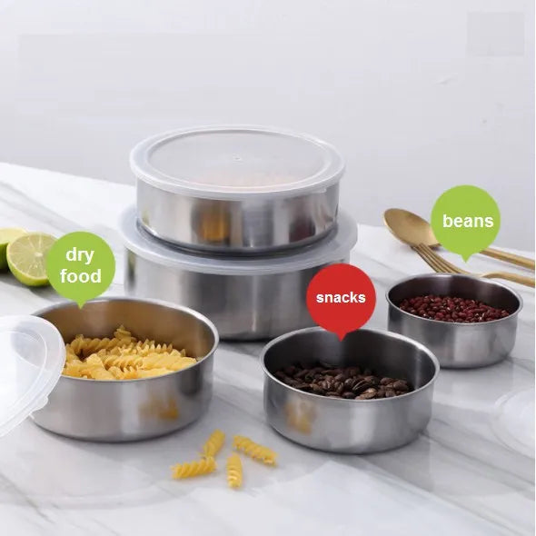 5pc Set Stainless Steel Bowl