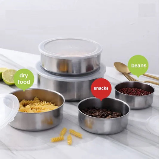 5pc Set Stainless Steel Bowl