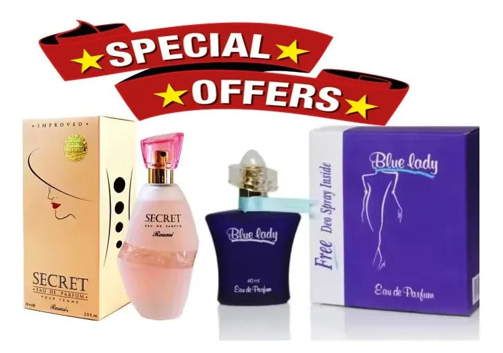 Pack of 2 Impression Of Blue Lady & Secret Perfume for Women