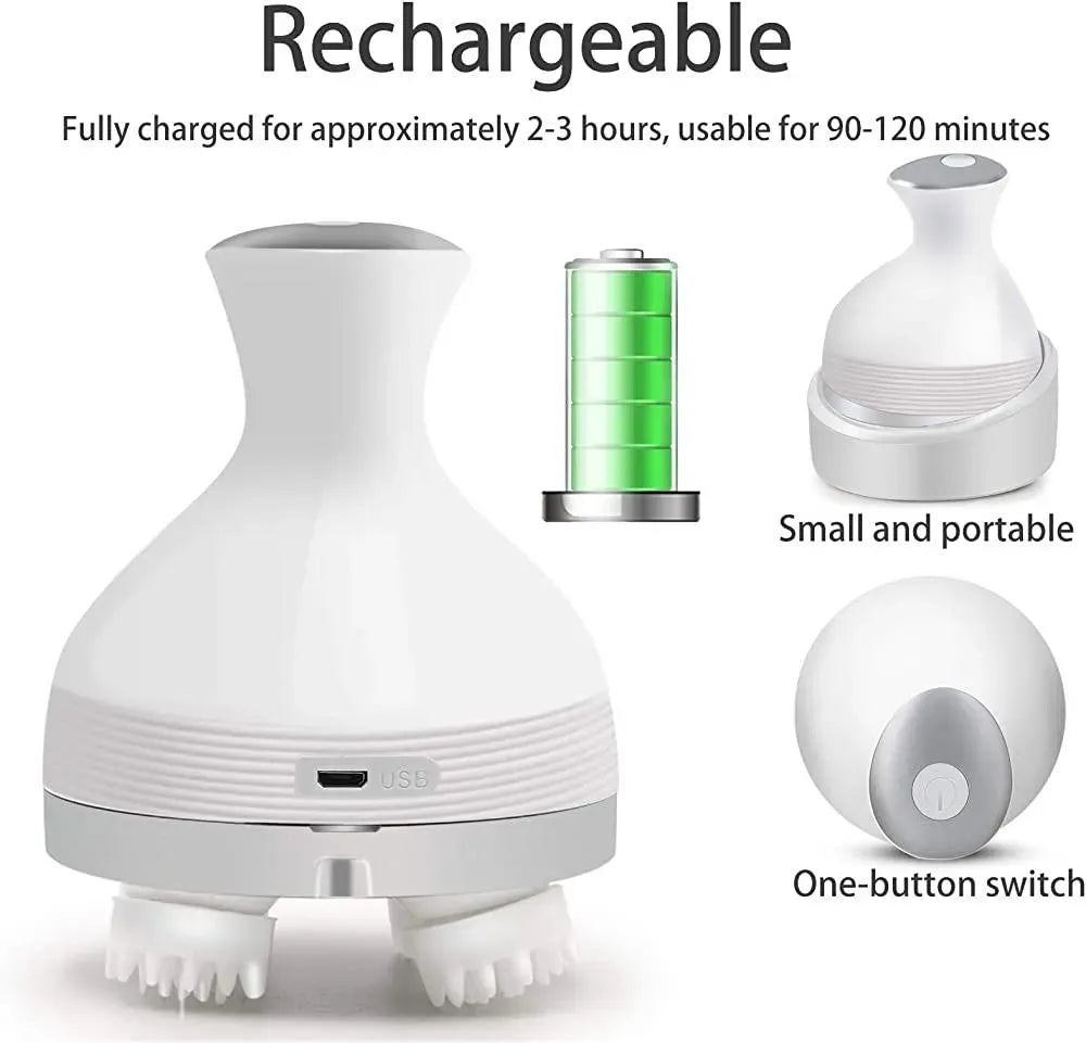 Electric Head,Scalp Massager | Rechargeable