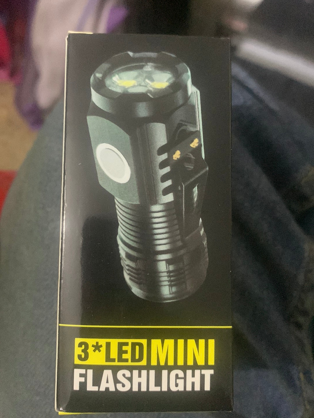 3-LED Rechargeable Camping & Hiking Flashlight with Type-C Fast Charging