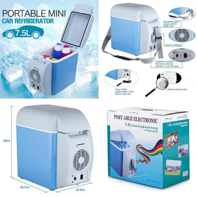 6L Mini Car Refrigerators Fridge 2 in 1 Cooler Warmer Icebox