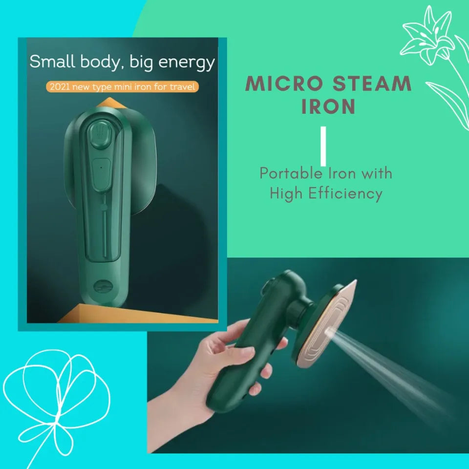 Lightweight Portable Green Spray Iron