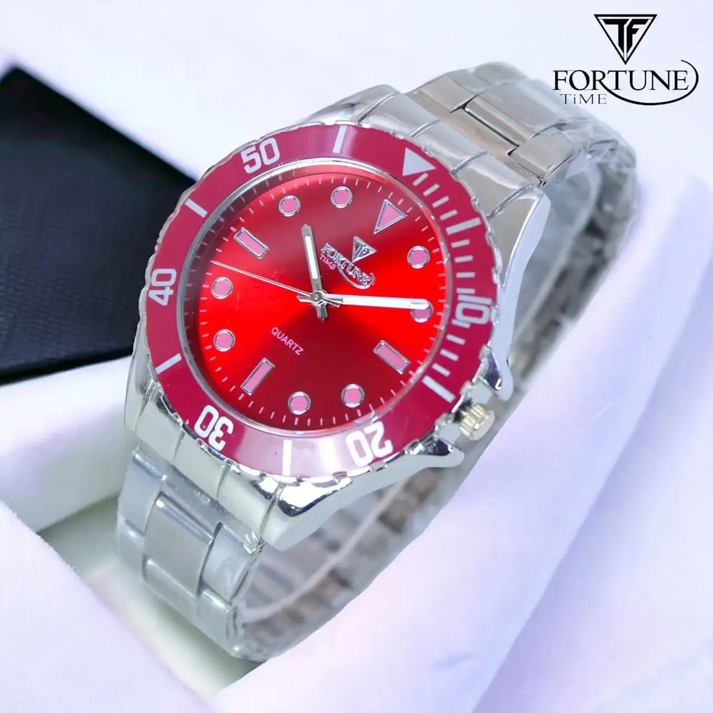 Men Fashion Simple Ghost Water Watches Stainless Steel